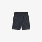 LACOSTE Calções de algodão listrados com estampado