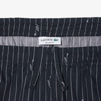 LACOSTE Calções de algodão listrados com estampado