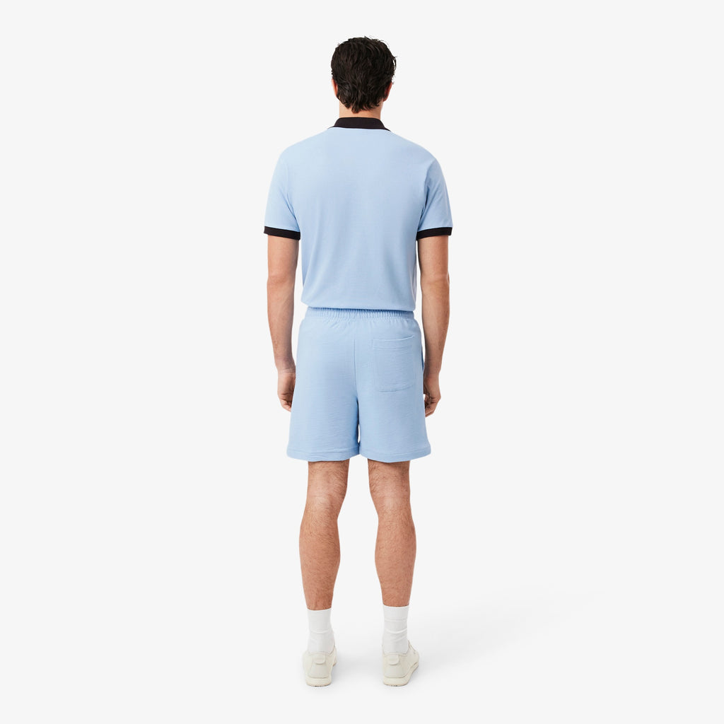 LACOSTE Textured jersey shorts