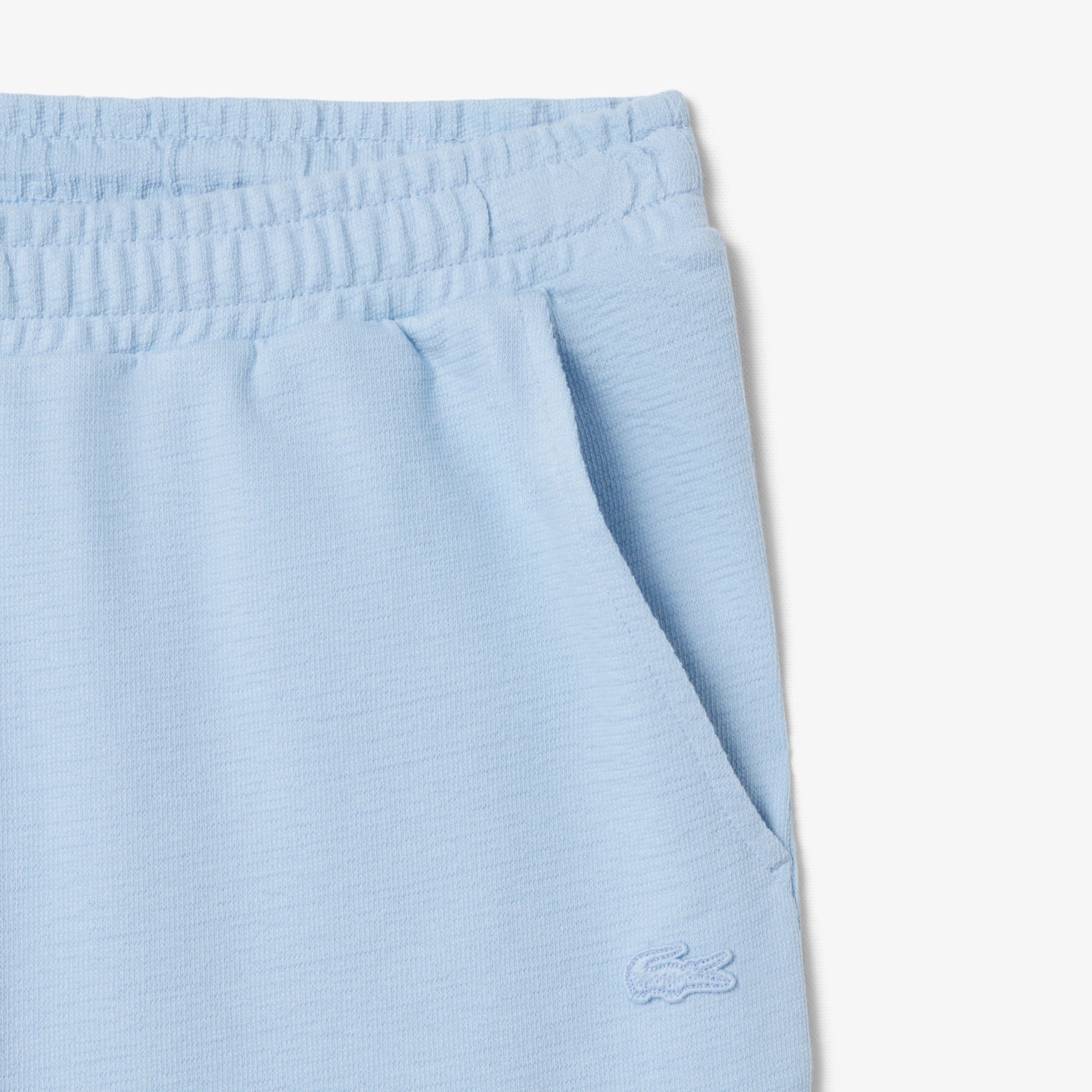 LACOSTE Textured jersey shorts