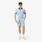 LACOSTE Textured jersey shorts