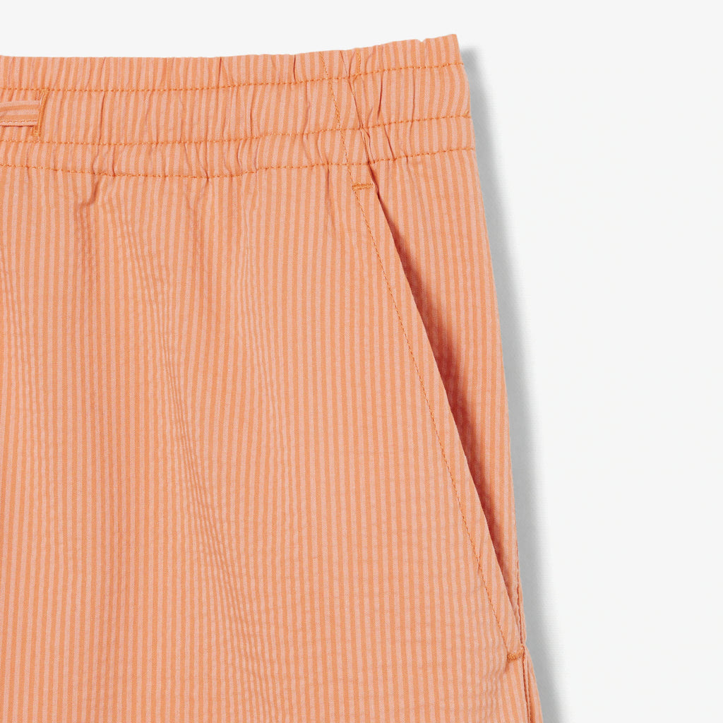 LACOSTE Calções em seersucker de algodão