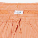 LACOSTE Calções em seersucker de algodão
