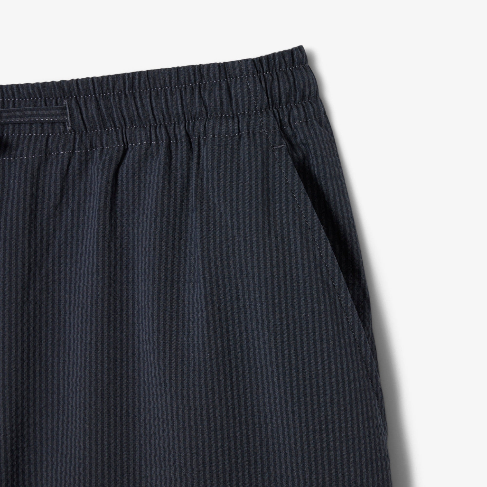 LCAOSTE Calções em seersucker de algodão