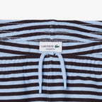 LACOSTE Calções de algodão listrados de corte regular