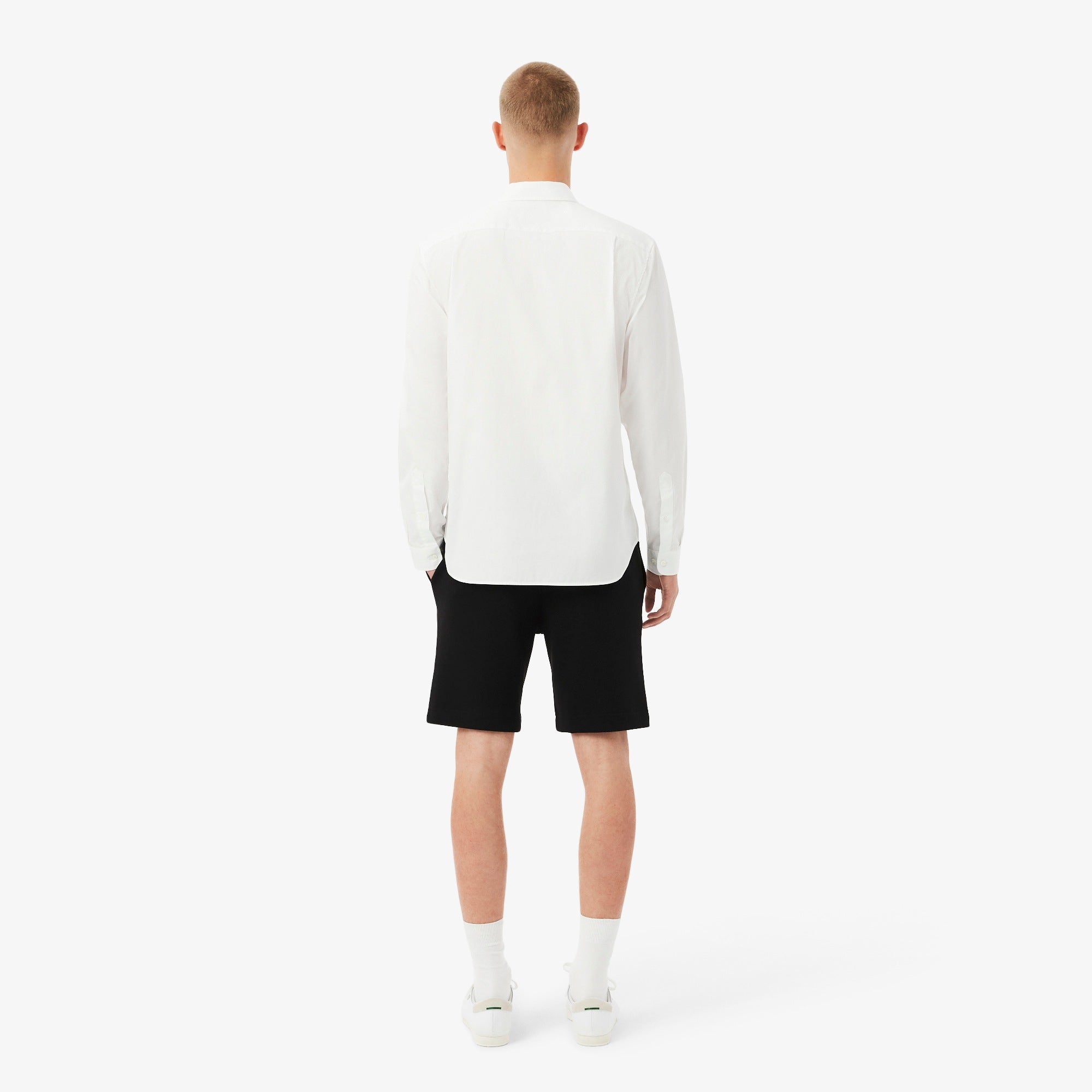 LACOSTE Calções em felpa regular fit