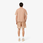 LACOSTE Calções leves com estampado de monogramas