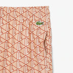 LACOSTE Calções leves com estampado de monogramas