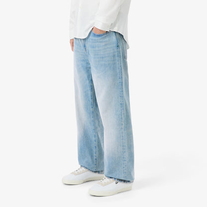 LACOSTE Calças de ganga índigo straight cut com 5 bolsos