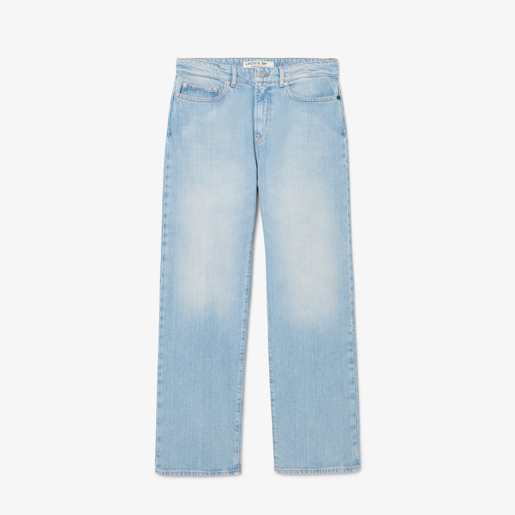 LACOSTE Calças de ganga índigo straight cut com 5 bolsos - CARISMAstore