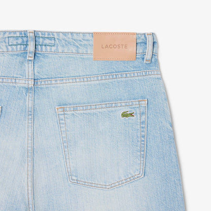 LACOSTE Calças de ganga índigo straight cut com 5 bolsos