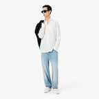 LACOSTE Calças de ganga índigo straight cut com 5 bolsos - CARISMAstore