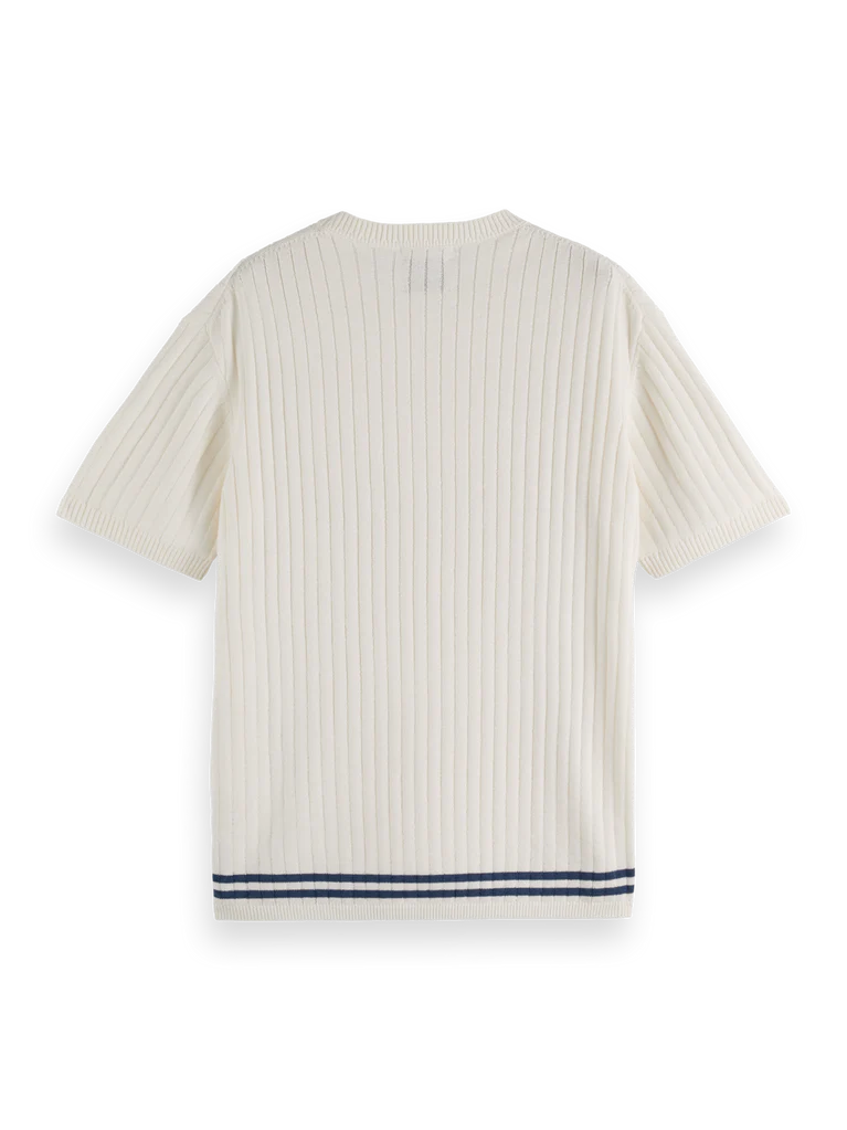 SCOTCH&SODA T-shirt de malha estruturada - CARISMAstore