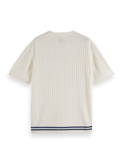 SCOTCH&SODA T-shirt de malha estruturada - CARISMAstore