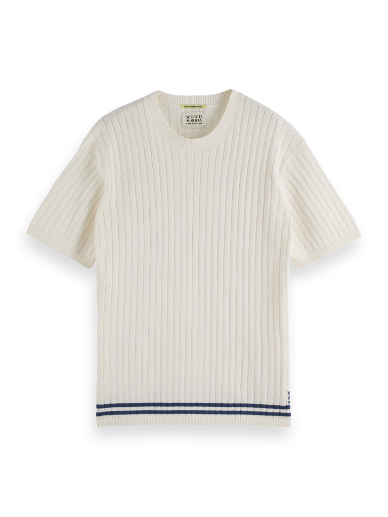 SCOTCH&SODA T-shirt de malha estruturada - CARISMAstore