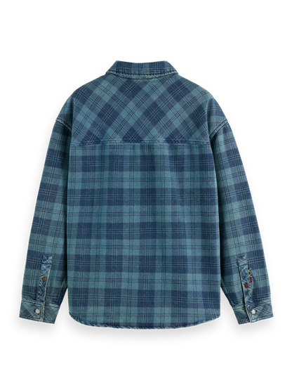 SCOTCH&SODA Overshirt xadrex jeans lavada - CARISMAstore