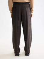 SCOTCH&SODA Calça chino folgada em mistura de lã