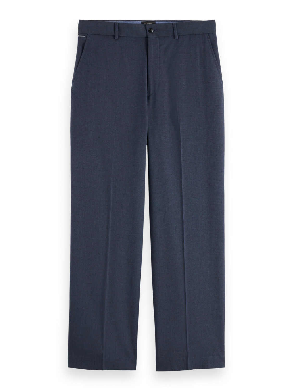 SCOTCH&SODA Calça chino folgada em mistura de lã