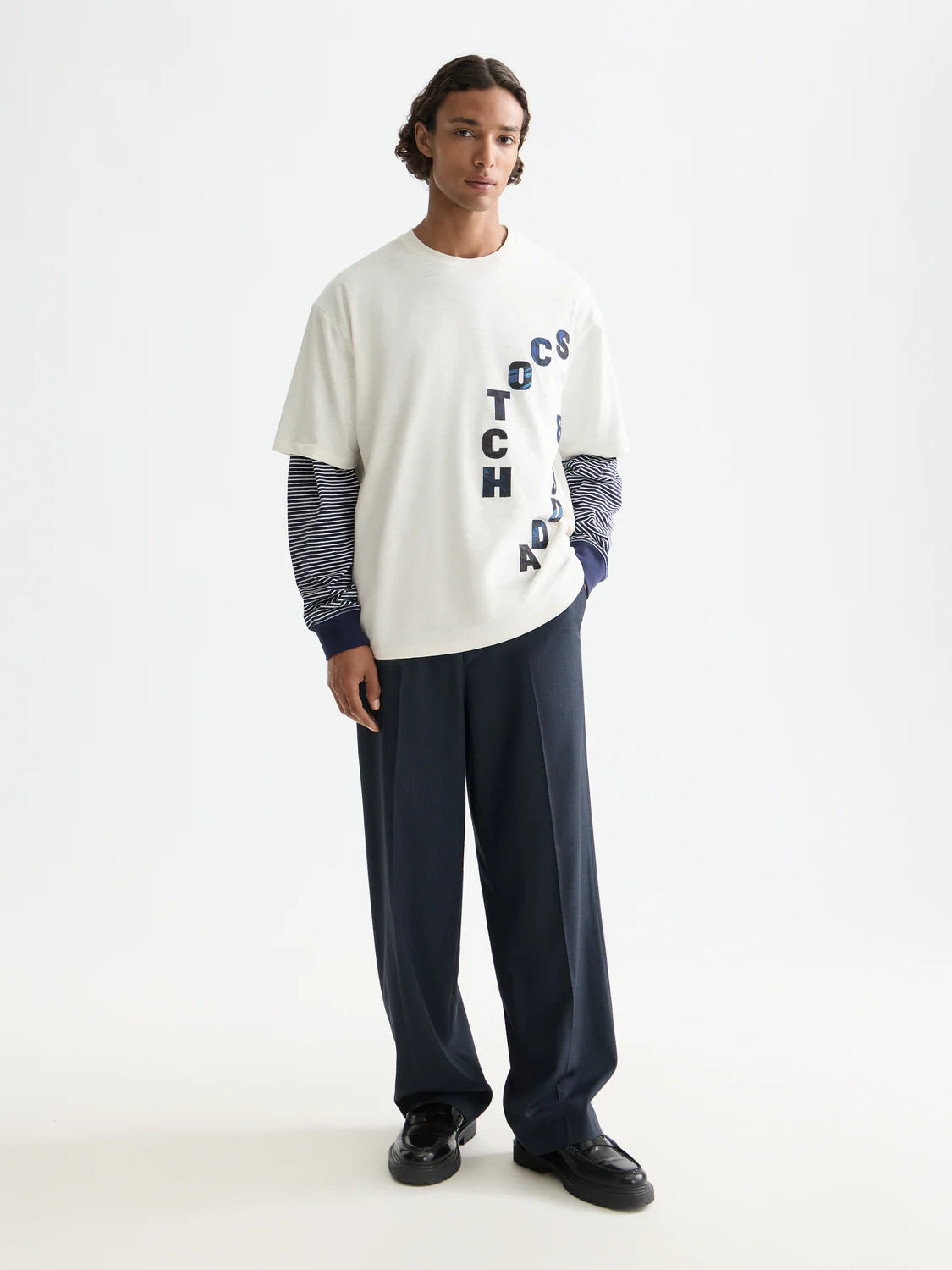 SCOTCH&SODA Calça chino folgada