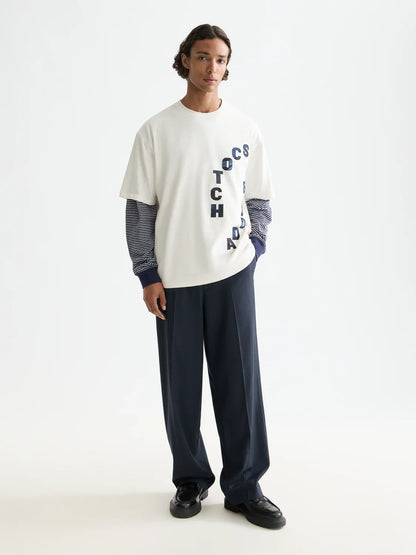 SCOTCH&SODA Calça chino folgada