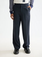 SCOTCH&SODA Calça chino folgada em mistura de lã