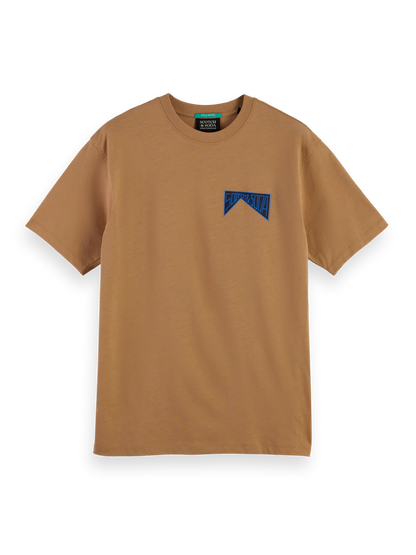 SCOTCH&SODA T-shirt com estampado na frente e nas costas
