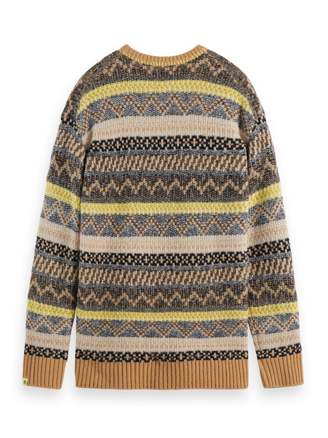 SCOTCH&SODA Camisola jacquard com decote redondo - CARISMAstore