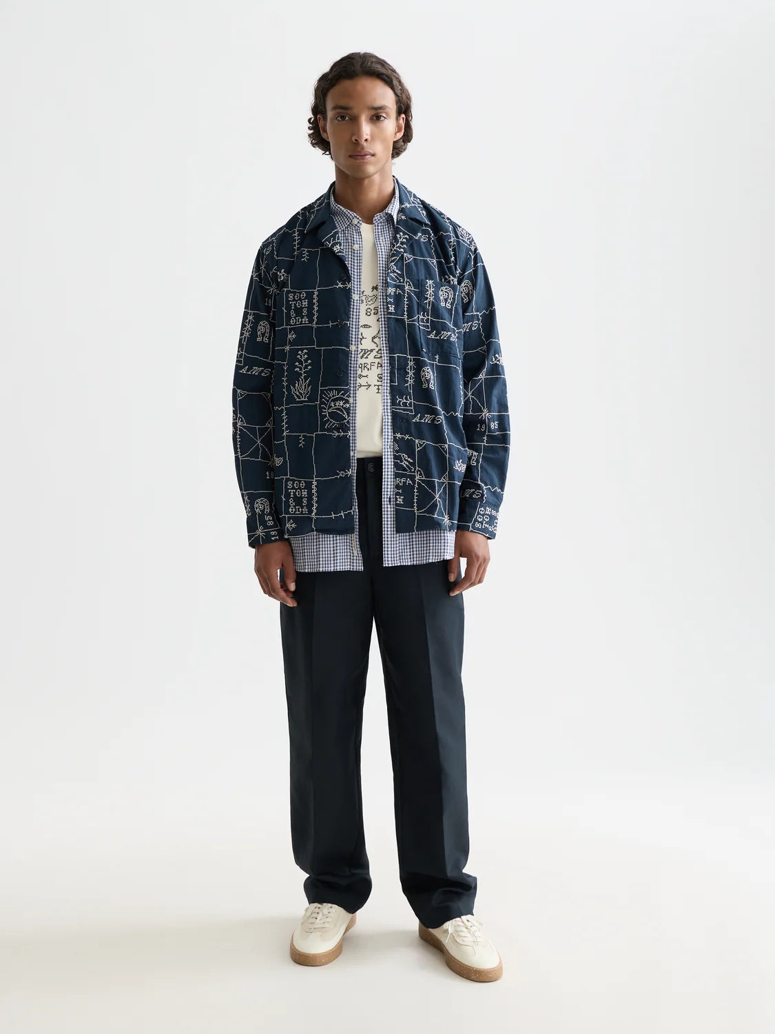 SCOTCH&SODA Camisa bordada de corte descontraido