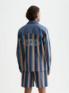 SCOTCH&SODA Camisa estilo western com listras multicoloridas