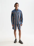 SCOTCH&SODA Camisa estilo western com listras multicoloridas