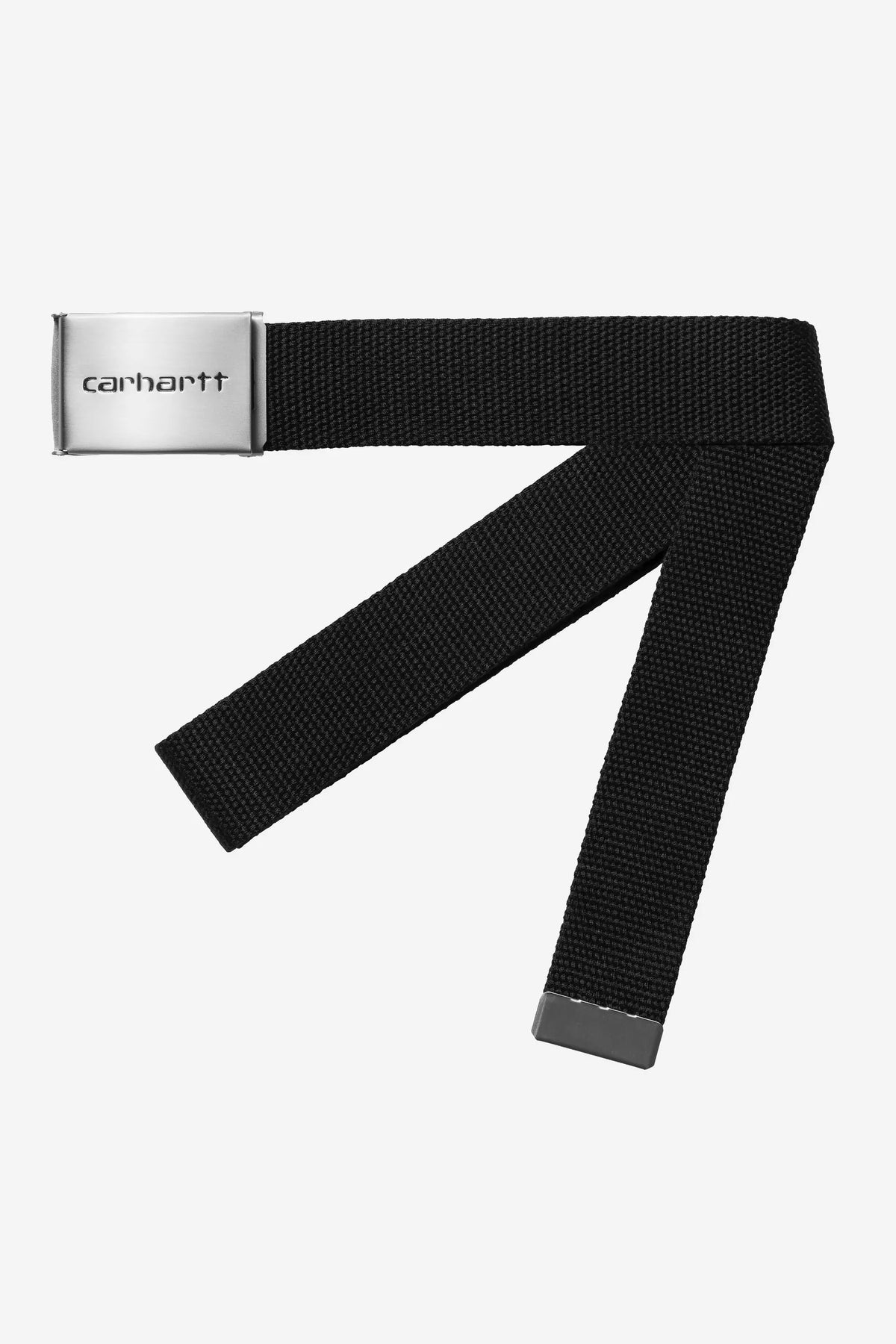 CARHARTT WIP Cinto clip belt chrome