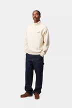 CARHARTT com meio zíper e estampa american script