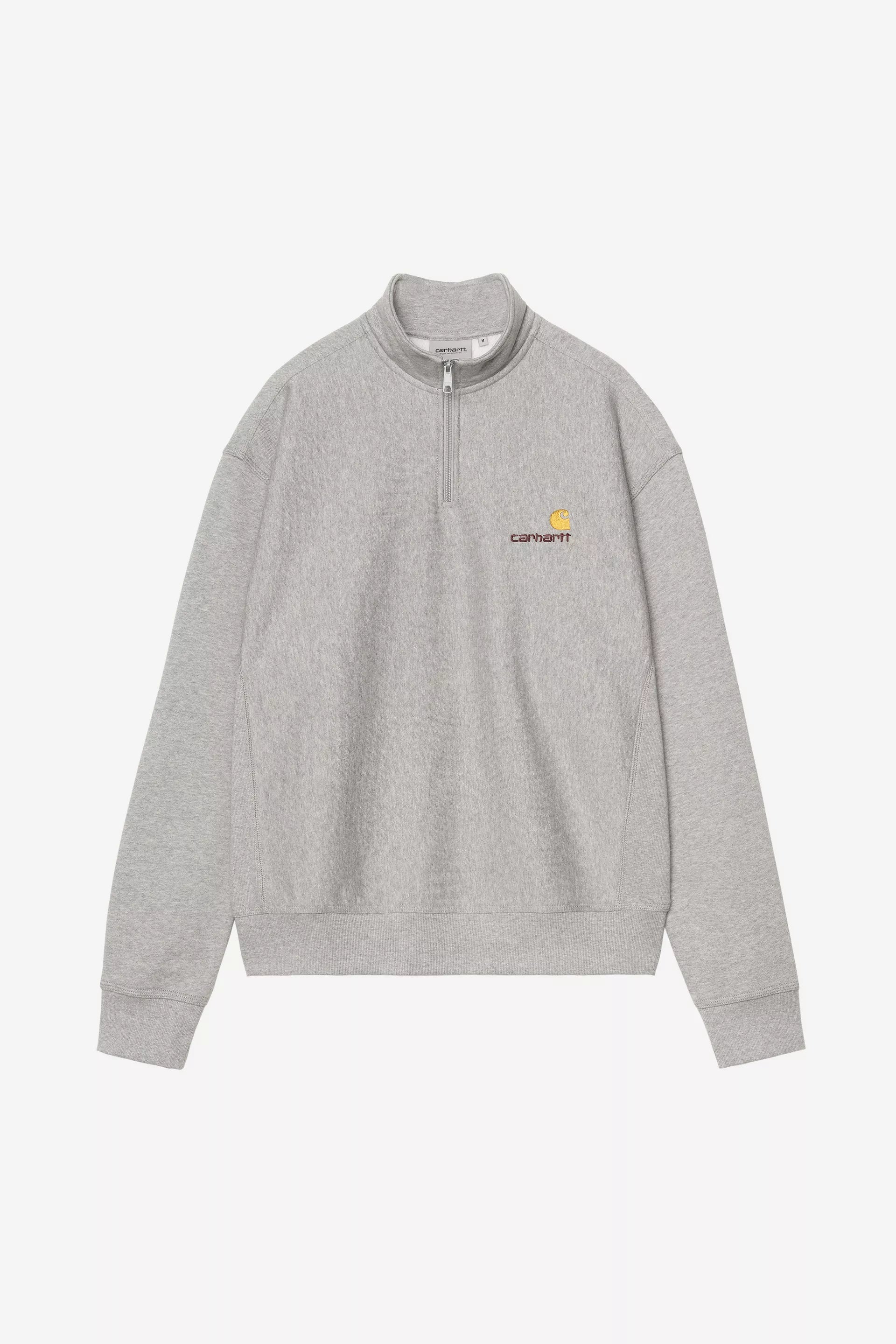 CARHARTT com meio zíper e estampa american script