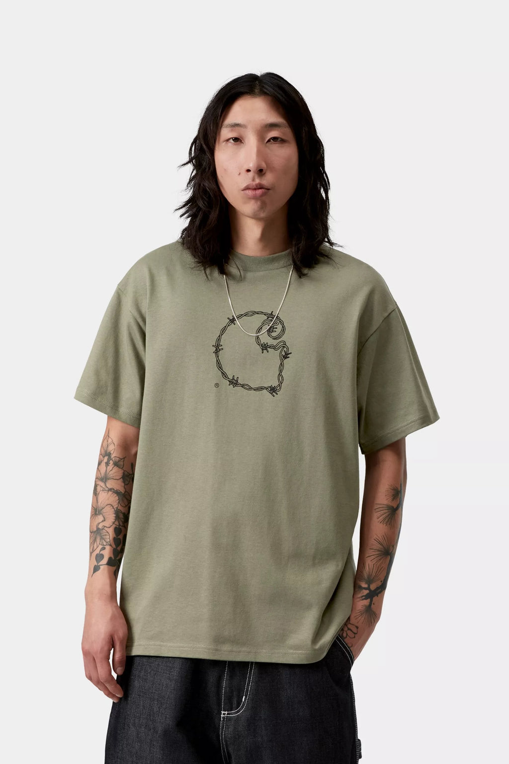 CARHARTT T-shirt s/s barbwire c