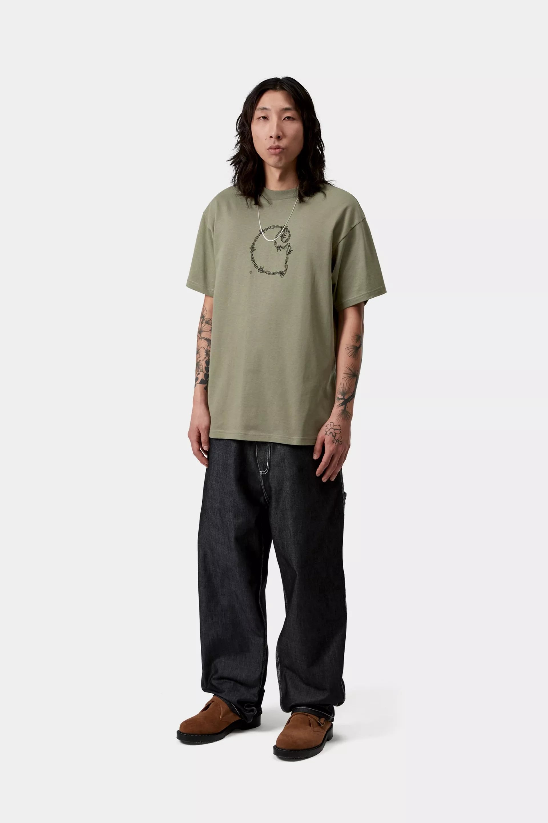 CARHARTT T-shirt s/s barbwire c