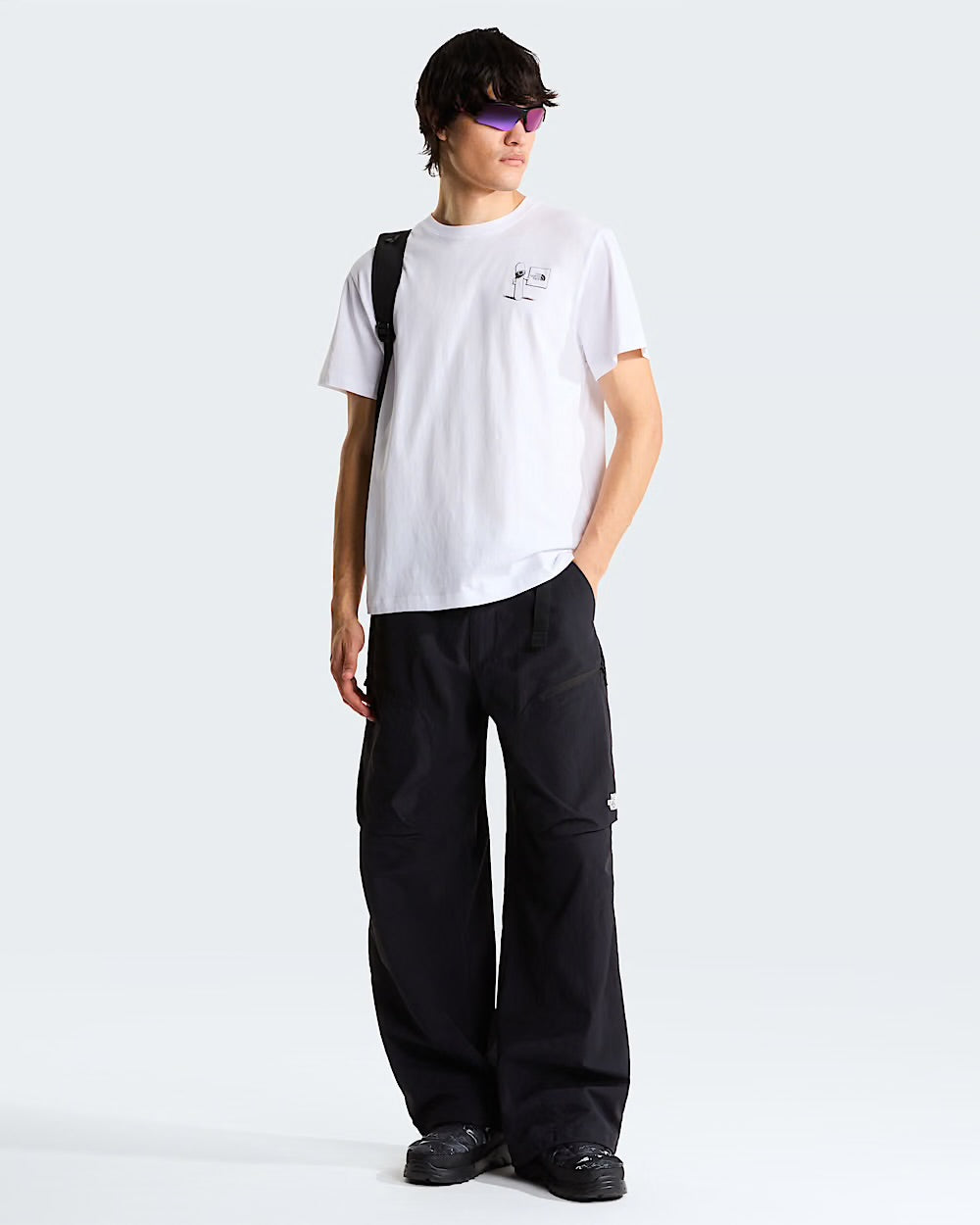 THE NORTH FACE T-shirt descontraída com gráfico opposites attract unissexo