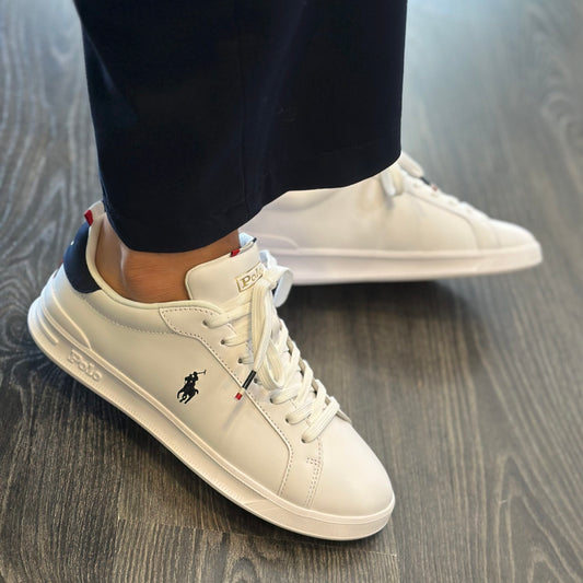 RALPH LAUREN Sapatilhas heritage court II em pele