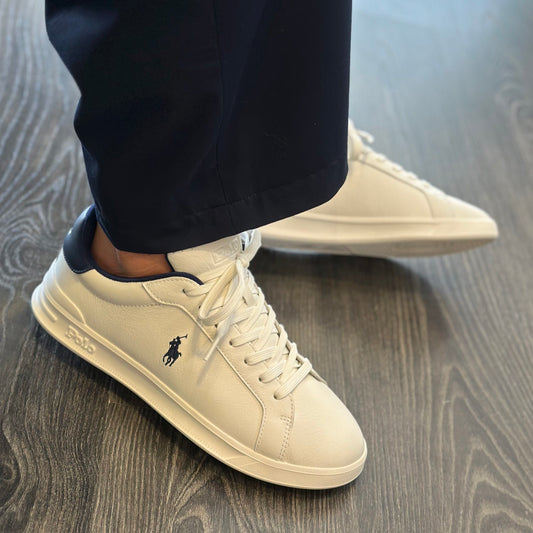 RALPH LAUREN Sapatilhas Heritage court II em pele