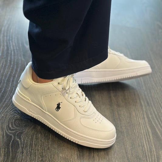 RALPH LAUREN Sapatilhas de couro masters court