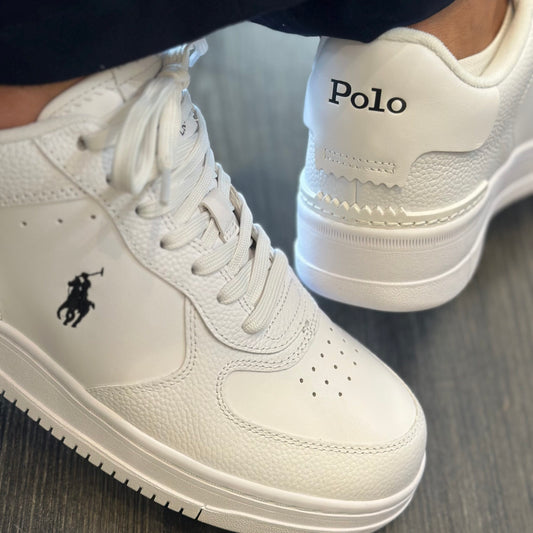 RALPH LAUREN Sapatilhas de couro masters court