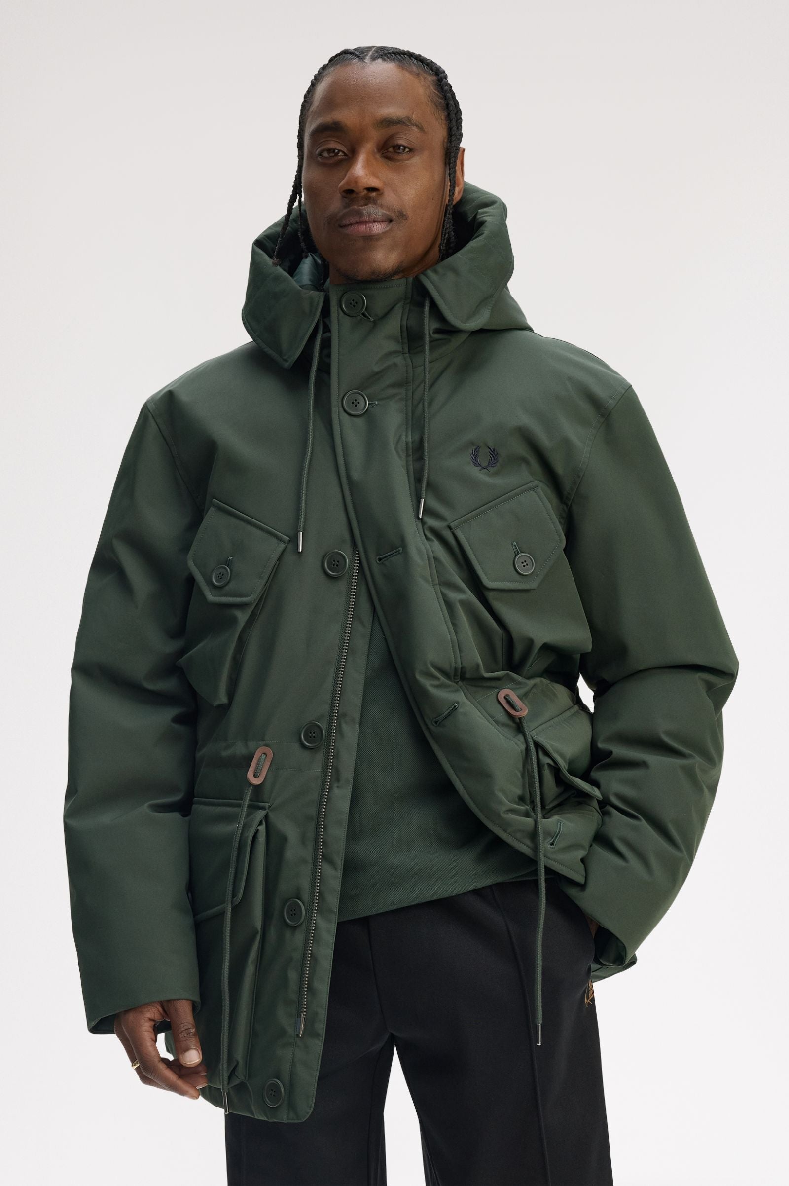 FRED PERRY Casaco acolchoado com bolso aplicado - CARISMAstore