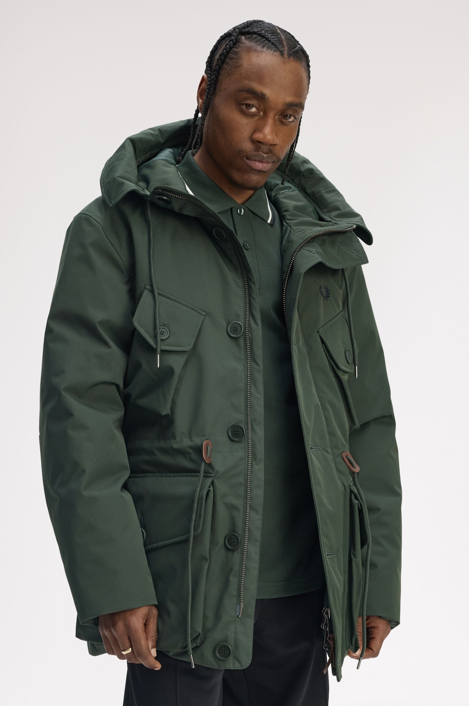 FRED PERRY Casaco acolchoado com bolso aplicado - CARISMAstore