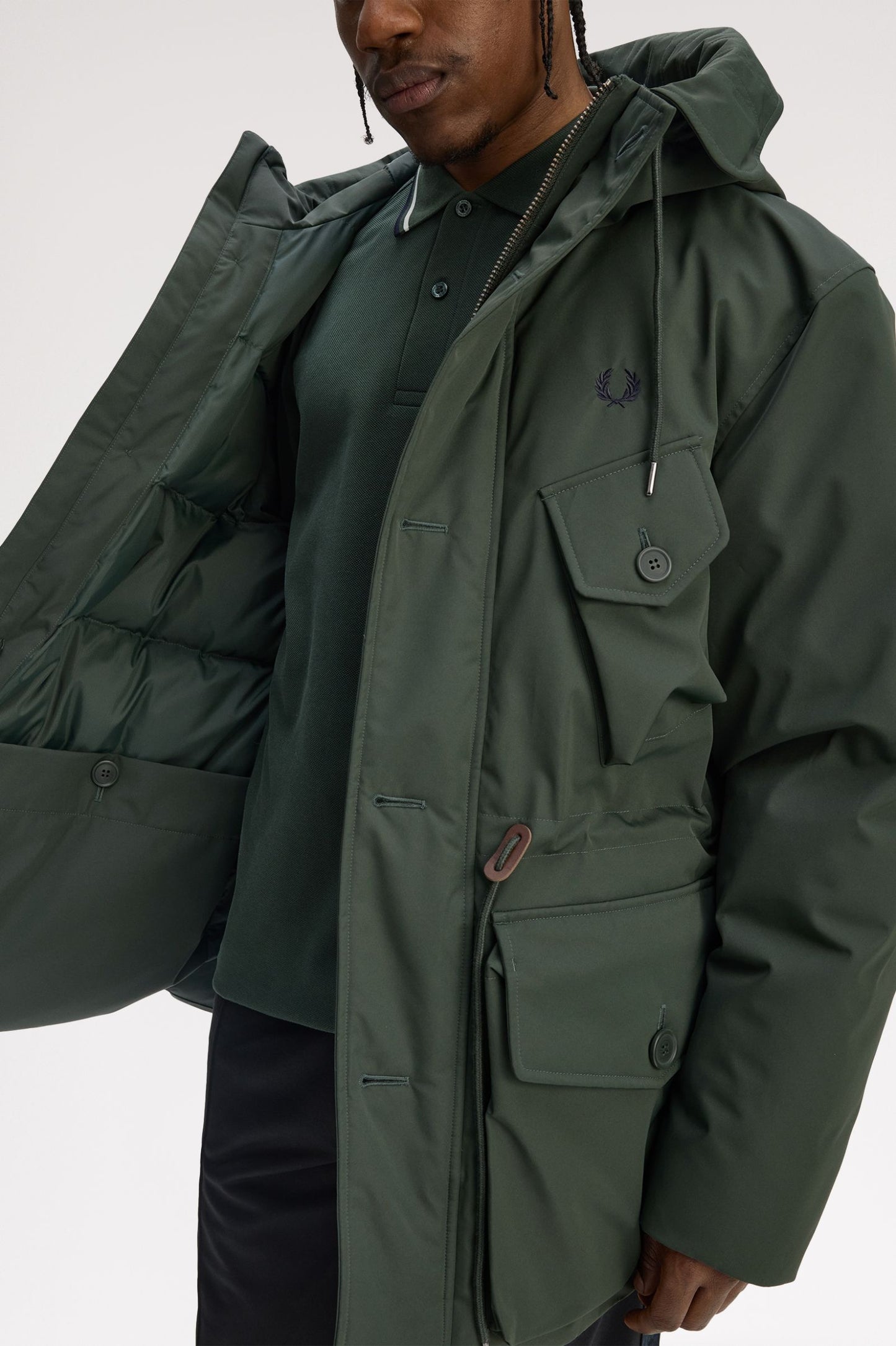 FRED PERRY Casaco acolchoado com bolso aplicado - CARISMAstore