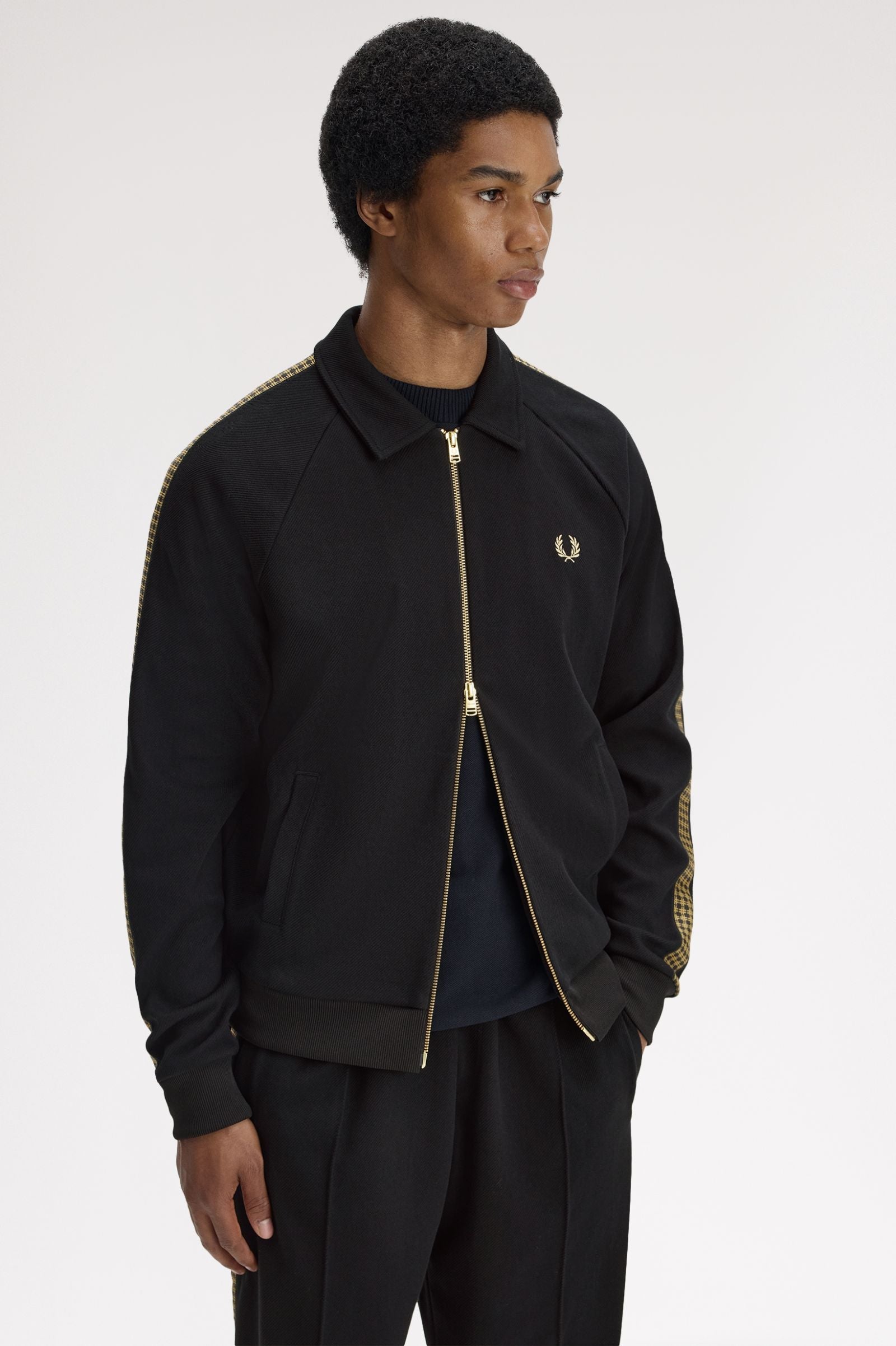 FRED PERRY Casaco de fato de treino com fita cruzada