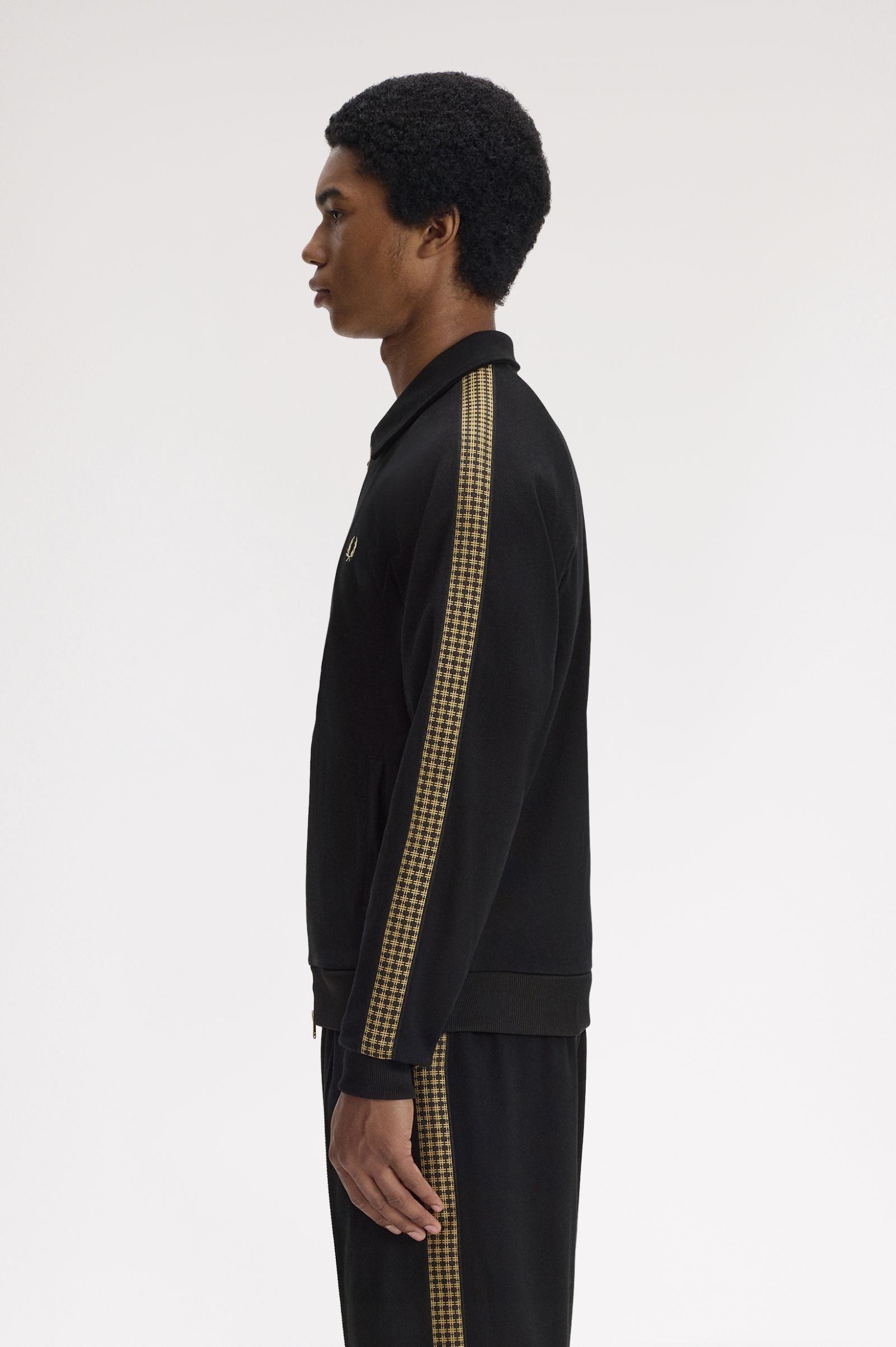 FRED PERRY Casaco de fato de treino com fita cruzada