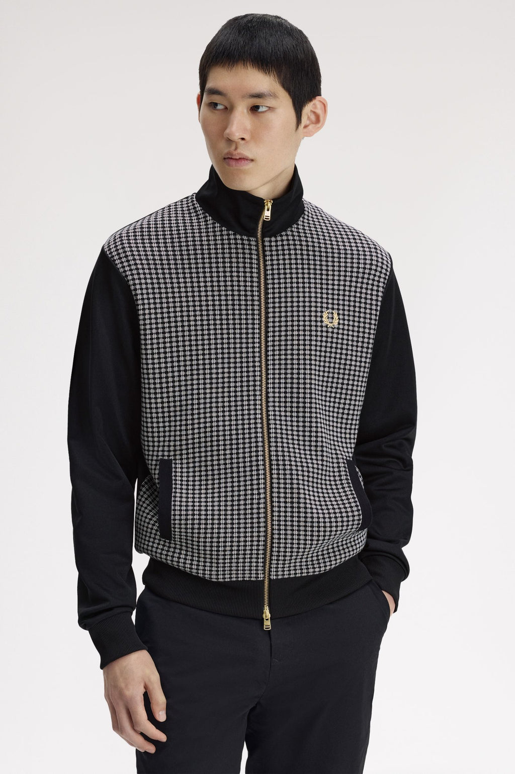 FRED PERRY Casaco com frente em malha