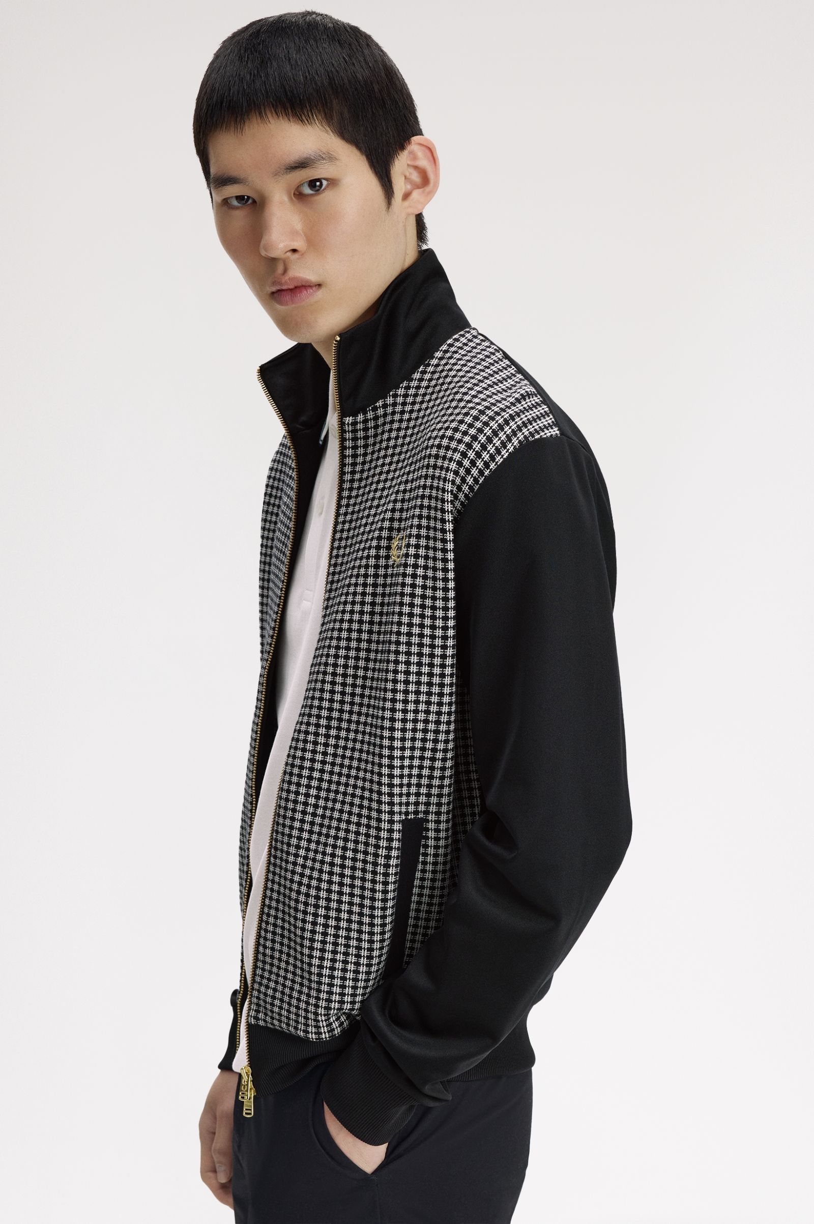 FRED PERRY Casaco com frente em malha