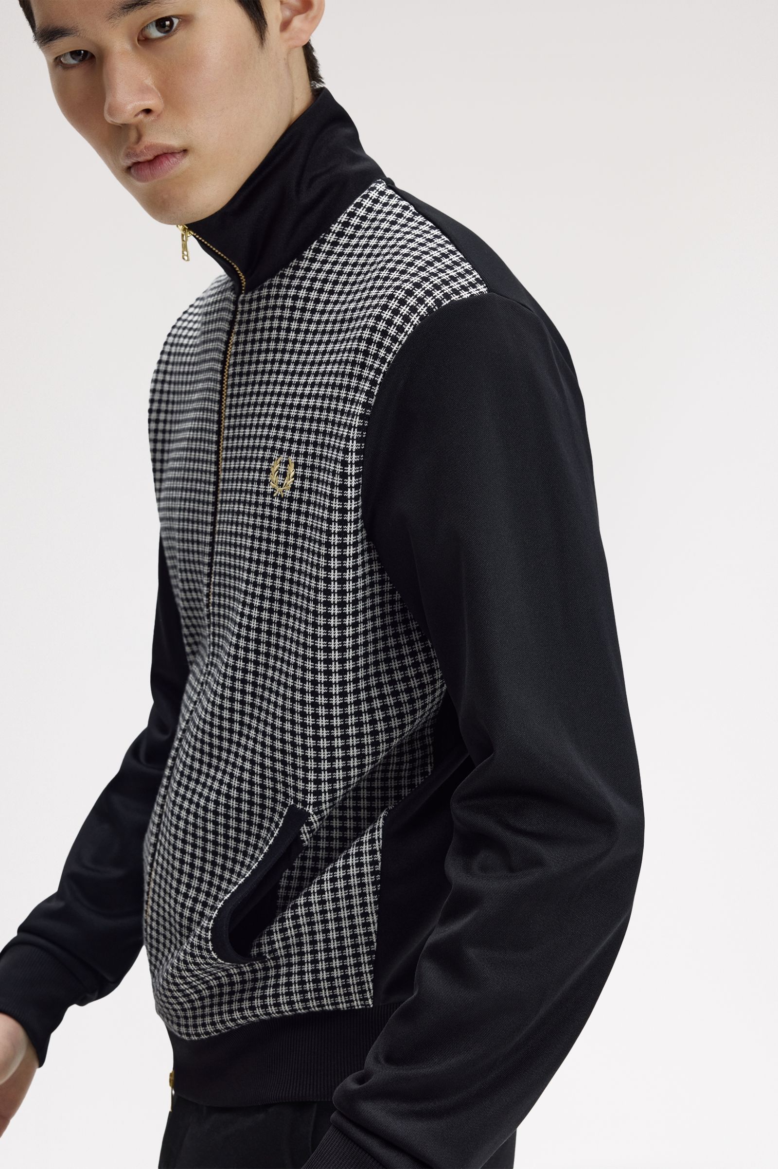 FRED PERRY Casaco com frente em malha