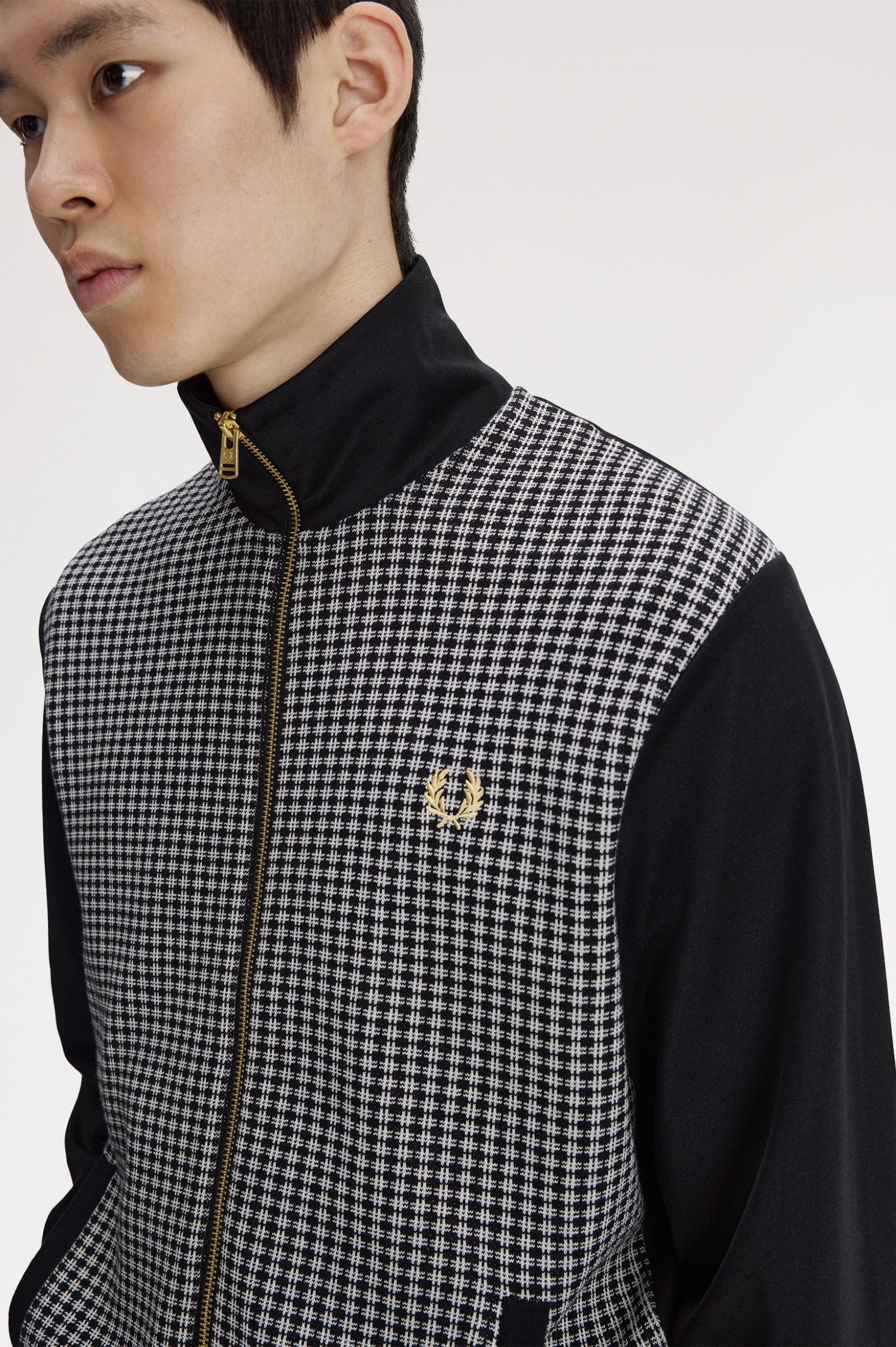 FRED PERRY Casaco com frente em malha