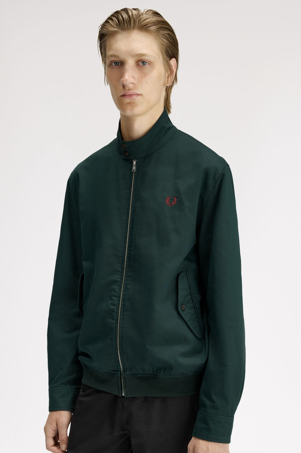 FRED PERRY Casaco harrington em sarja